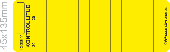 redelite kontrollkleebis, ohutus, kontrollkleebised