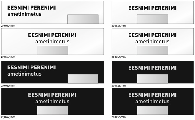 lauasilt, lauakolmnurk, nimesilt