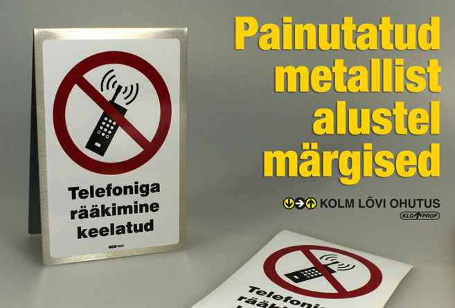 Metallmärgistus Kolm Lõvi Ohutus